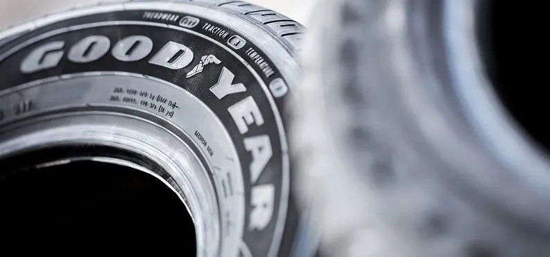 close up shot of good year tires